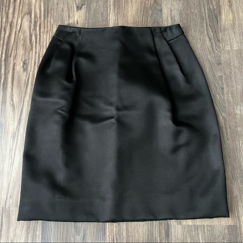Geoffrey Beene Vintage Made in USA Black Structured Mini Skirt